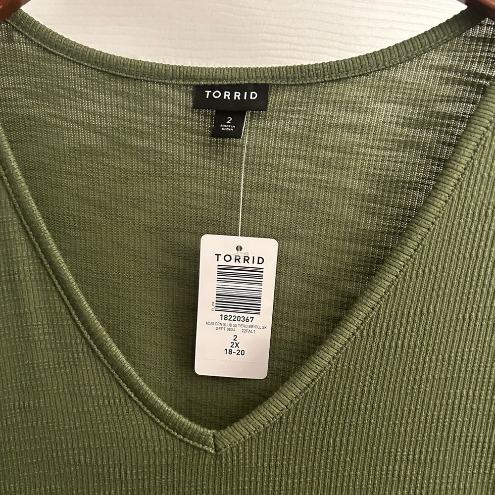 Light weight olive green dress.